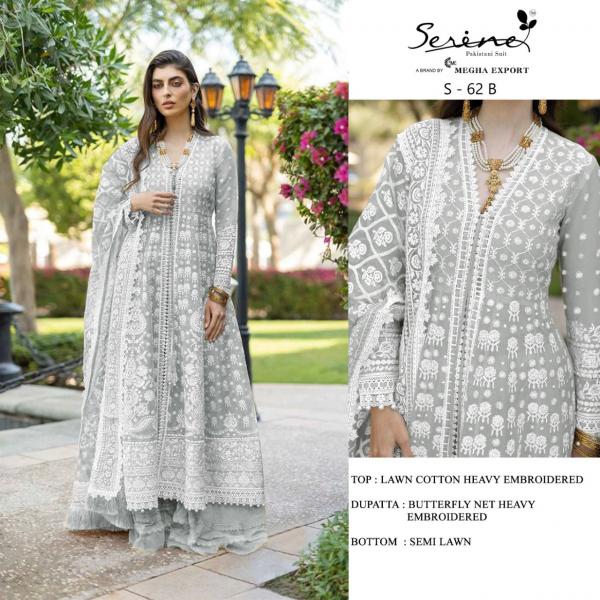 Serene S 62 Embroidery Cotton Pakistani Salwar Suits Collection